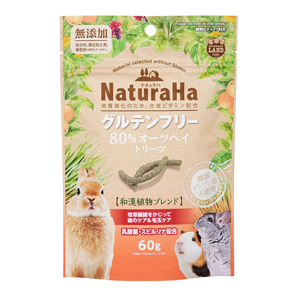 Marukan NaturaHa 無麩質 80%和漢植物燕麥草條 60g